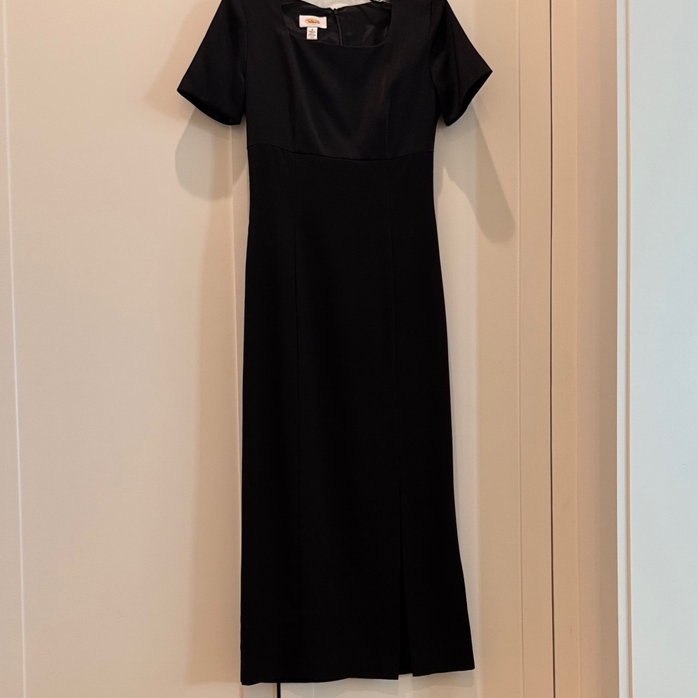 Talbots Classic Black Long Dress - Picture 2 of 8